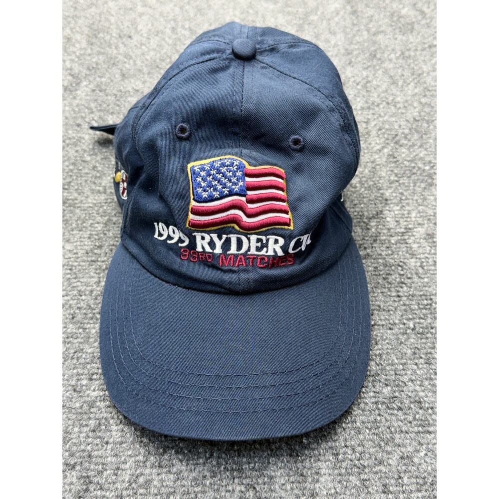 Vintage Ryder Cup 1999 Ahead Strapback Golf Hat USA